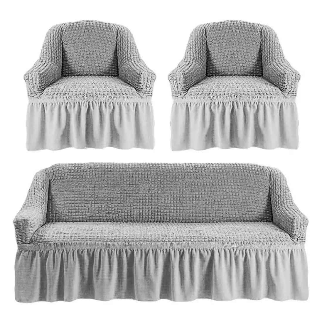 Turkish Seat Covers 01(3+1+1)Light Grey