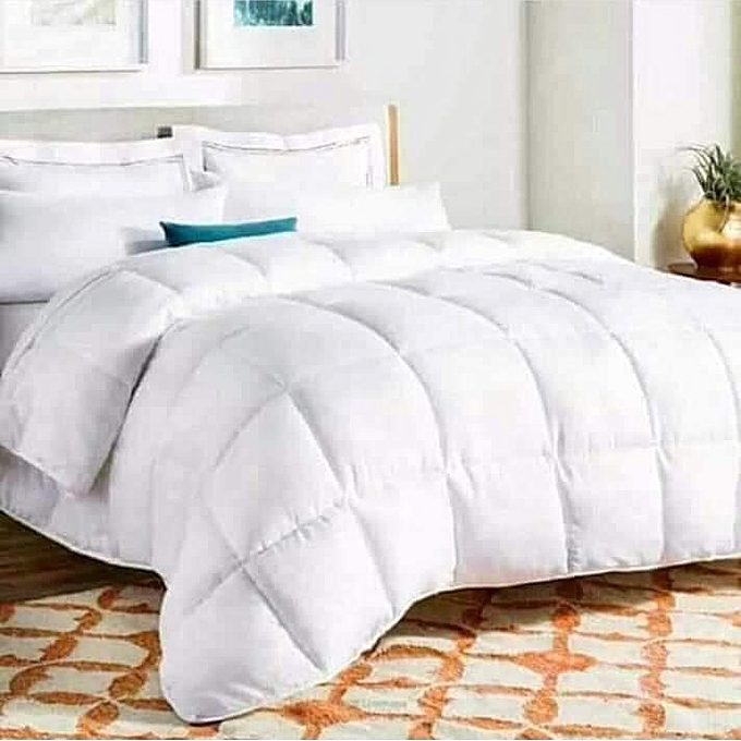 4 Piece Heavy WHITE DUVET(7X7)