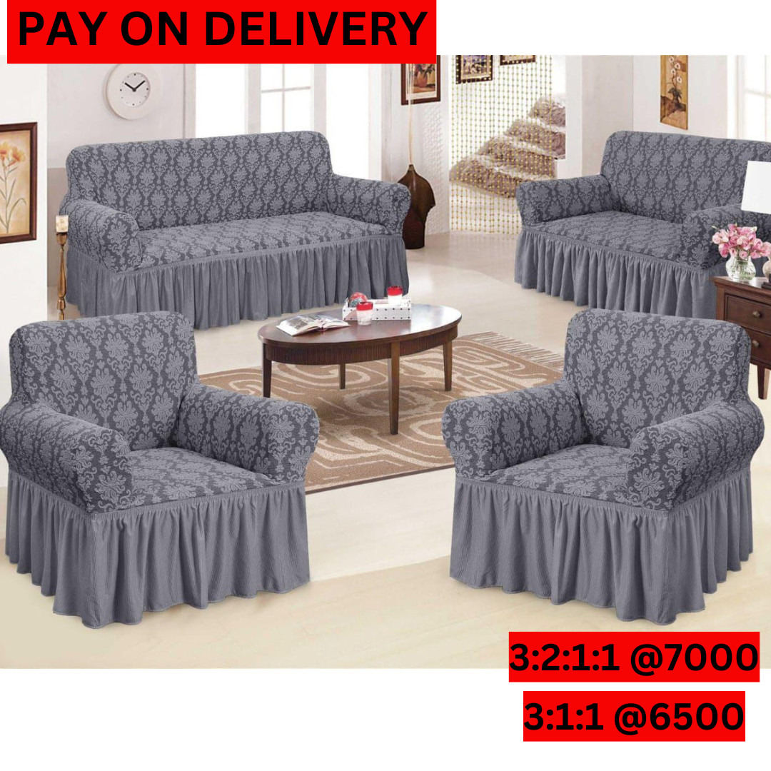 Jacquard Sofa Cover(3:2:1:1-Grey)