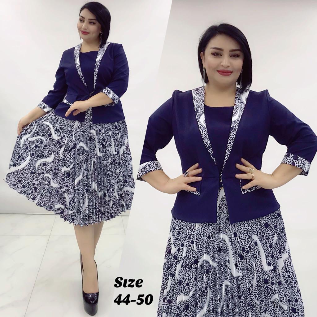 	Elegant Classy Turkey Dresses 007-(Navy Blue)