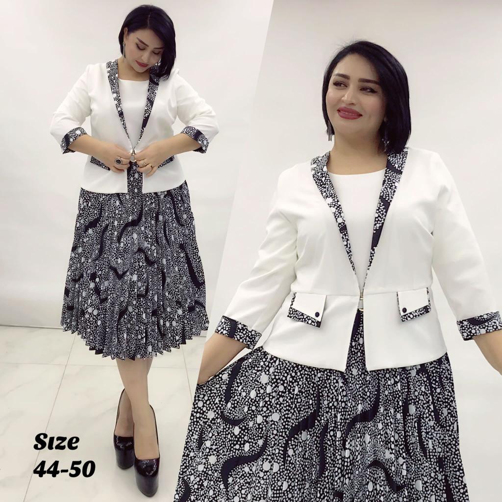 	Elegant Classy Turkey Dresses 007-(Black-white)