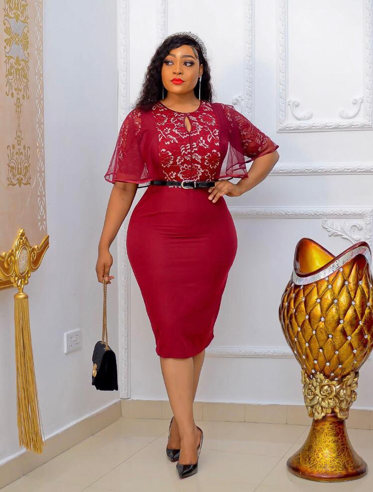 Elegant Turkey Dresses Design(Maroon)