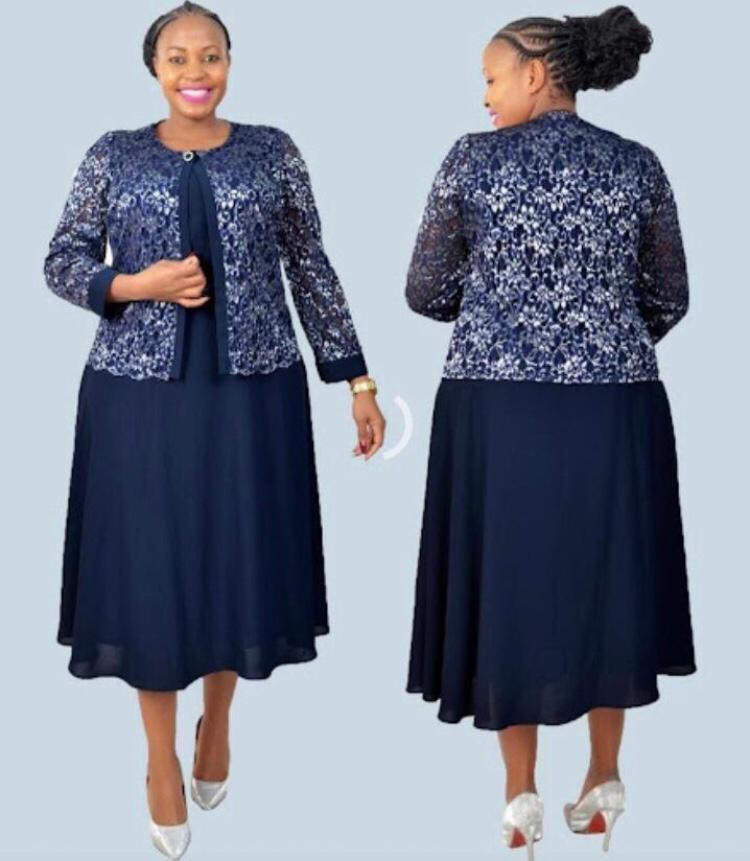 Elegant Classy Turkey  Dress 08(Navy Blue)